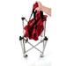 Folded Powernet Wheeled Ball Caddy Cart for Baseball Softball and Tennis 1091 in white background