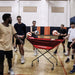 Players putting volleyballs in Powernet Volleyball Wheeled Cart 1188
