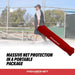 Powernet XL Sports Barrier Net 21.5 x 11.5 FT 1025 - man carrying the net bag