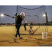 Powernet 8x8 XLP PRO Net 1026 - Girls in black clothes playing baseball in an open field