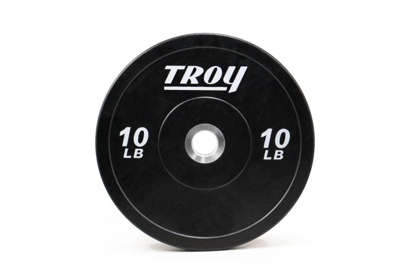 Premium Rubber Bumper Plate -  10 lb black plate