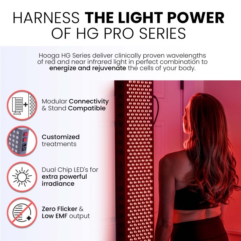 PRO4500 - Full Body Red Light Therapy Device - woman with long hair 