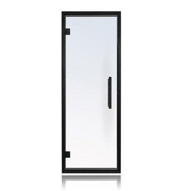 Prosaunas Clear Glass Sauna Door 24x73 Prehung Clear Glass Sauna Door, Black Alder Frame