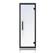 Prosaunas Clear Glass Sauna Door 24x73 Prehung Clear Glass Sauna Door, Black Alder Frame - Right hinged