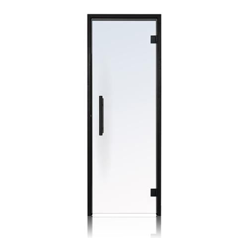 Prosaunas Clear Glass Sauna Door 24x81 Prehung Clear Glass Sauna Door, Black Alder - Left hinged