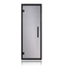 Prosaunas Tinted Glass Sauna Door 24x73 Prehung Tinted Glass Sauna Door, Black Alder Frame - Left hinged