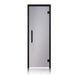 Prosaunas Tinted Glass Sauna Door 24x81 Prehung Tinted Glass Sauna Door, Black Alder - Left hinged