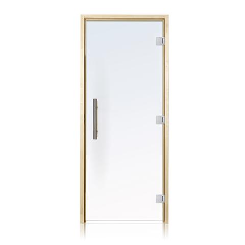 Prosaunas Clear ADA Glass Sauna Door 36x81 Prehung ADA Clear Glass Sauna Door, Aspen - Left hinged