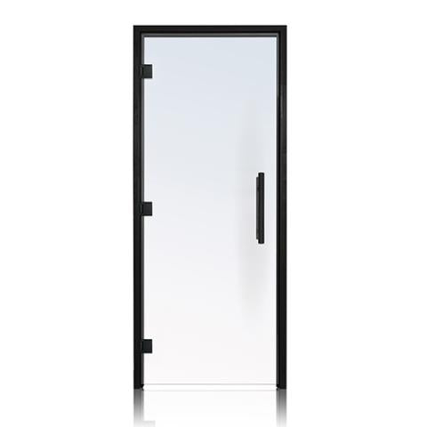 Prosaunas Clear ADA Glass Sauna Door 36x81 Prehung ADA Clear Glass Sauna Door, Black Alder