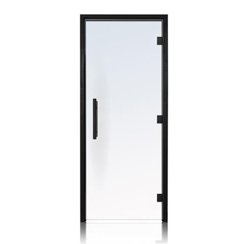 Prosaunas Clear ADA Glass Sauna Door 36x81 Prehung ADA Clear Glass Sauna Door, Black Alder - Left hinged