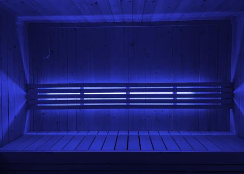 SaunaLife Lighting for Model X7 Sauna - blue lighting