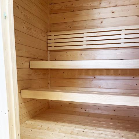 SaunaLife Model G2 - Inside view of sauna