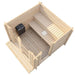 SaunaLife Model G4 Outdoor Home Sauna Kit - Top interior view