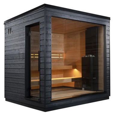 SaunaLife Model G6 Pre-Assembled Outdoor Home Sauna -