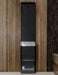 Saunum AIR 7 WiFi Sauna Heater Package - on the floor againt a wooden wall