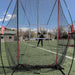Powernet Sideline Trainer 7 x 4 FT Football Kicking Net 1198 - man throwing a ball 