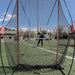Powernet Sideline Trainer 7 x 4 FT Football Kicking Net 1198 - man throwing a ball 