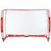 Powernet Soccer Goal 6ft x 4ft Portable Bow Style Net S022 - front view and close up 