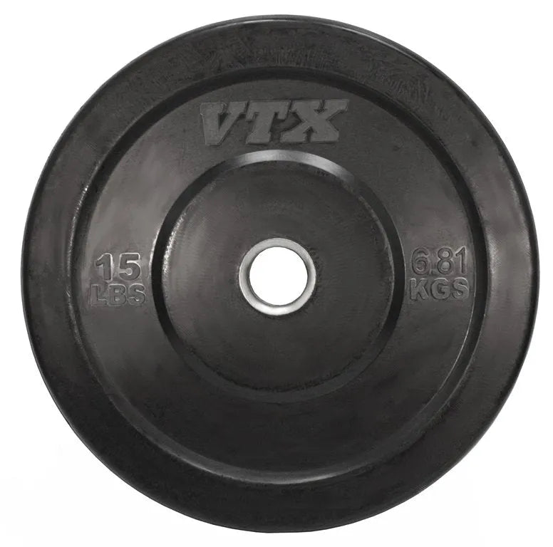 Solid Color Rubber Bumper Plate - 15 lbs, 6 kgs