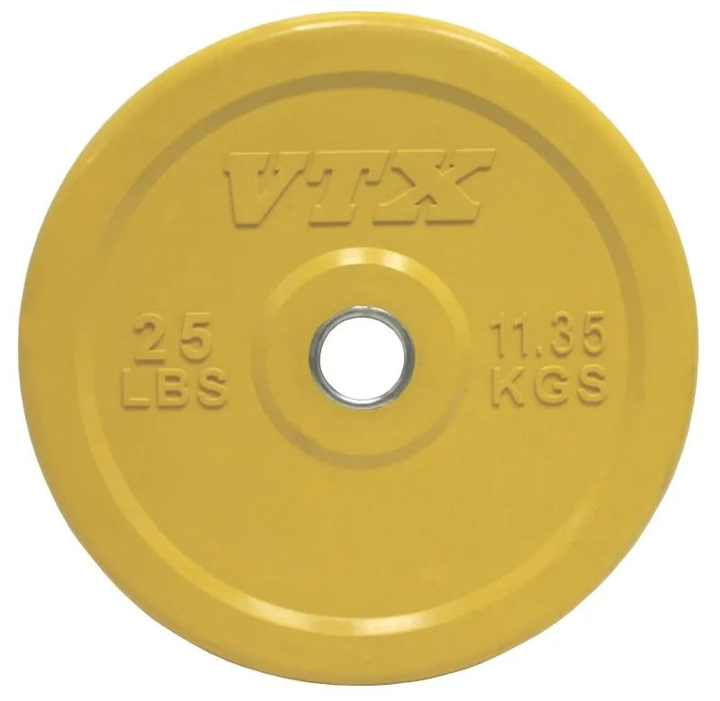 Solid Color Rubber Bumper Plate - 25 lbs, 11 kgs