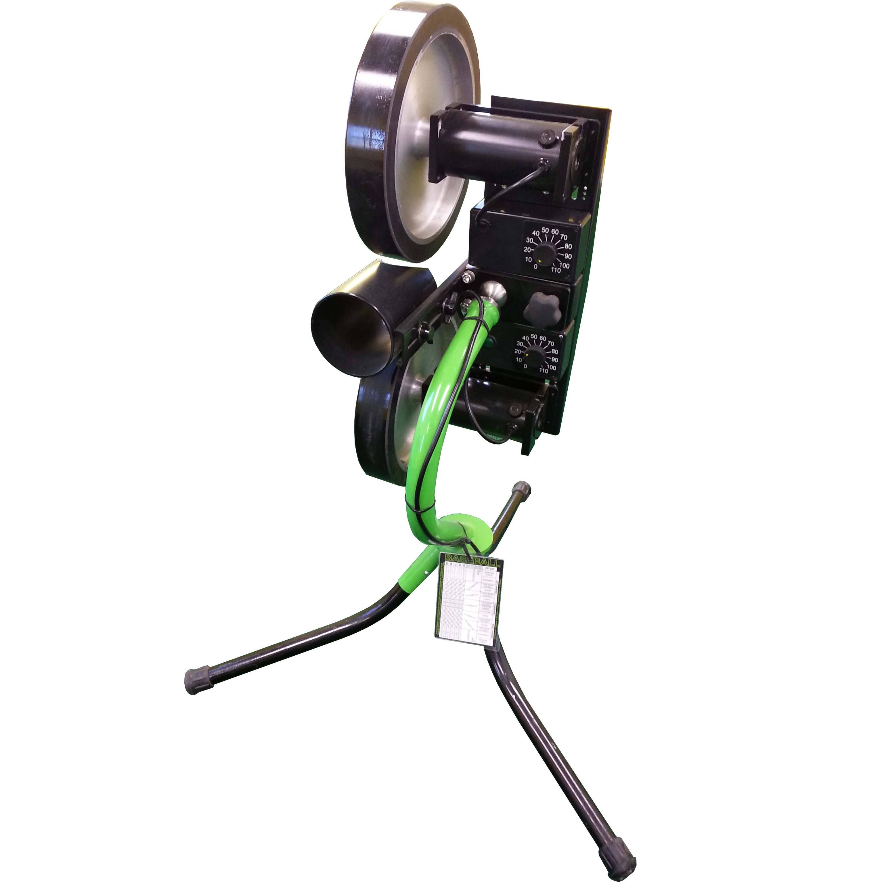 Spinball Wizard 2 Wheel Pitching Machine - machine with knobs