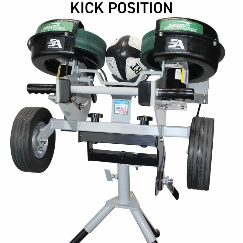 Sports Attack Drop Attack Rugby Machine - machine with wheels