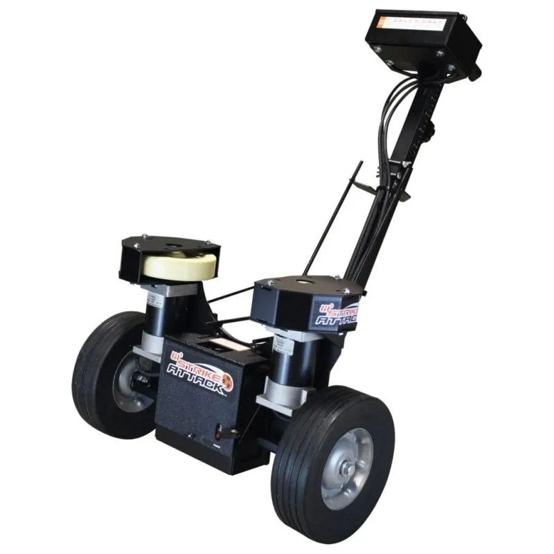 Sports Attack Lil' Strike Attack Soccer Machine - black machine with wheels