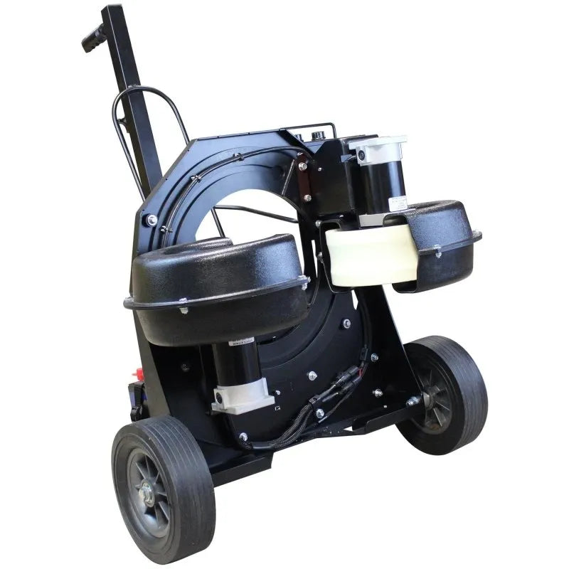 Sports Attack Strike Attack Soccer Machine - sideview with the drum