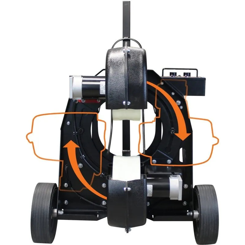 Sports Attack Strike Attack Soccer Machine - back view with the wires and connectors