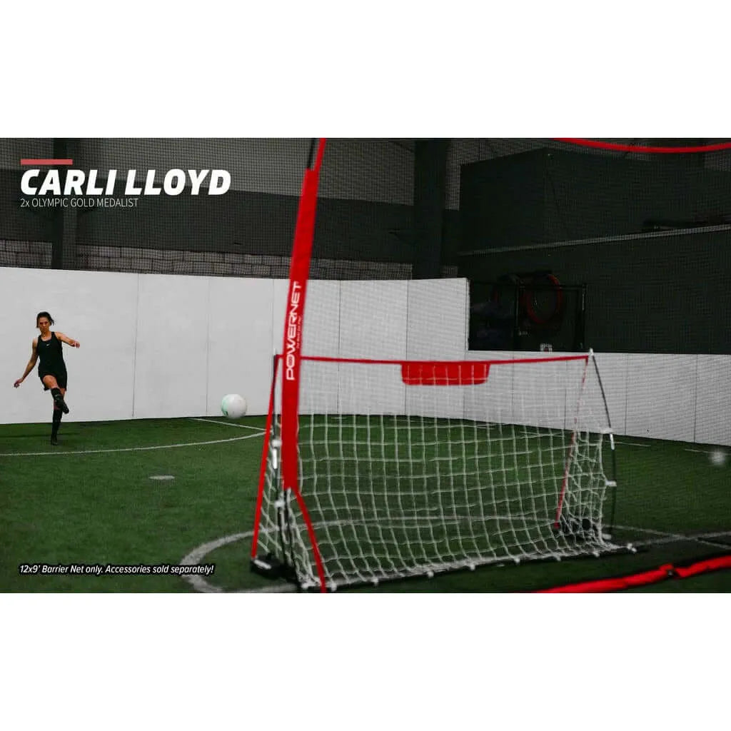 Powernet 12x9 Sports Barrier Net 1021 - Carli Lloys playing next to the net 