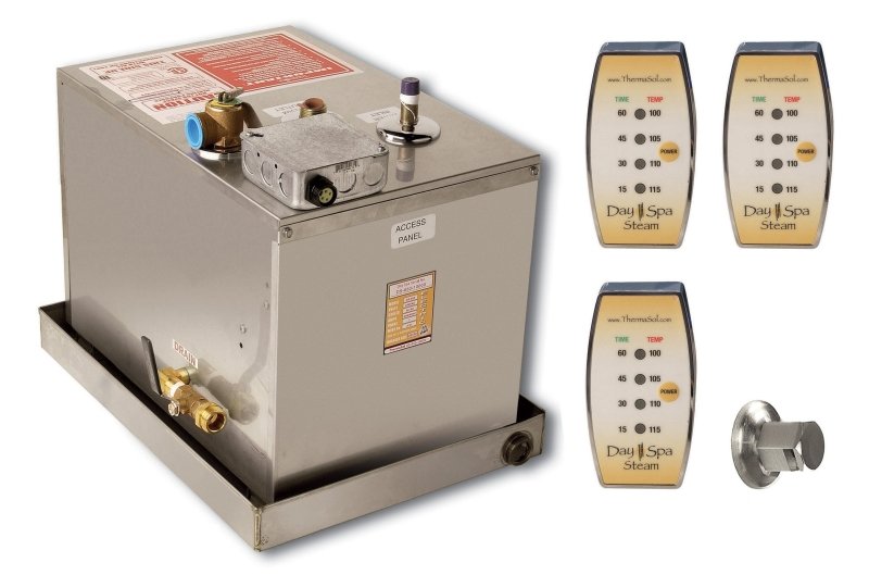 ThermaSol Day Spa Series 10kW Steam Bath Generator | DS-150 - various remote controls