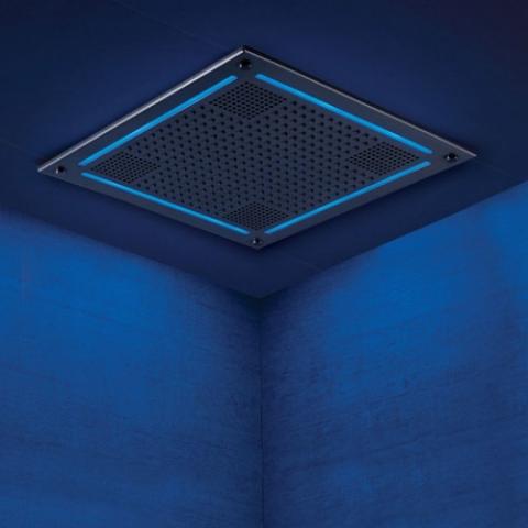 Thermasol Hydrovive Light, Sound, Rain system Square | HVLSRSQ - mounted to ceiling