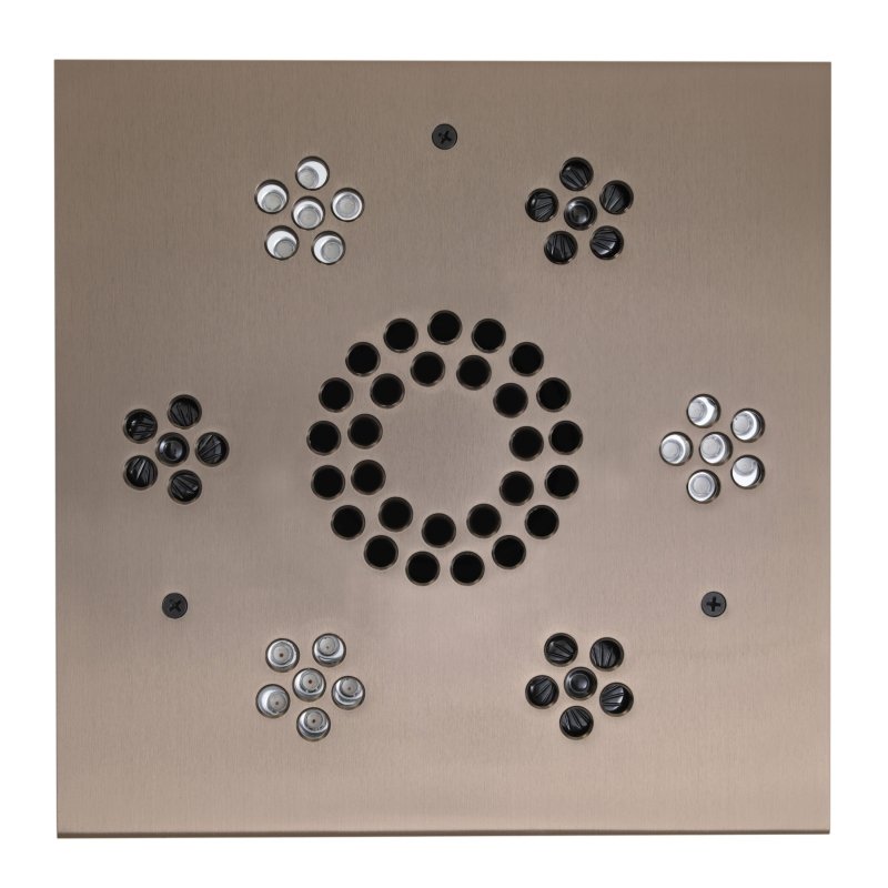 Thermasol Serenity Light and Music System Modern | SLSM - square metal with holes