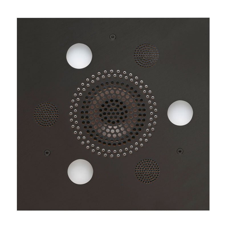 Thermasol Serenity Light, Sound, Rain System Square | SLSRSQ - matte black finish