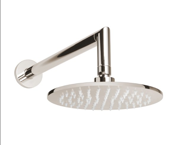 Thermasol Shower Arm and Rain head Round | 15-1011 - polished nickel finish