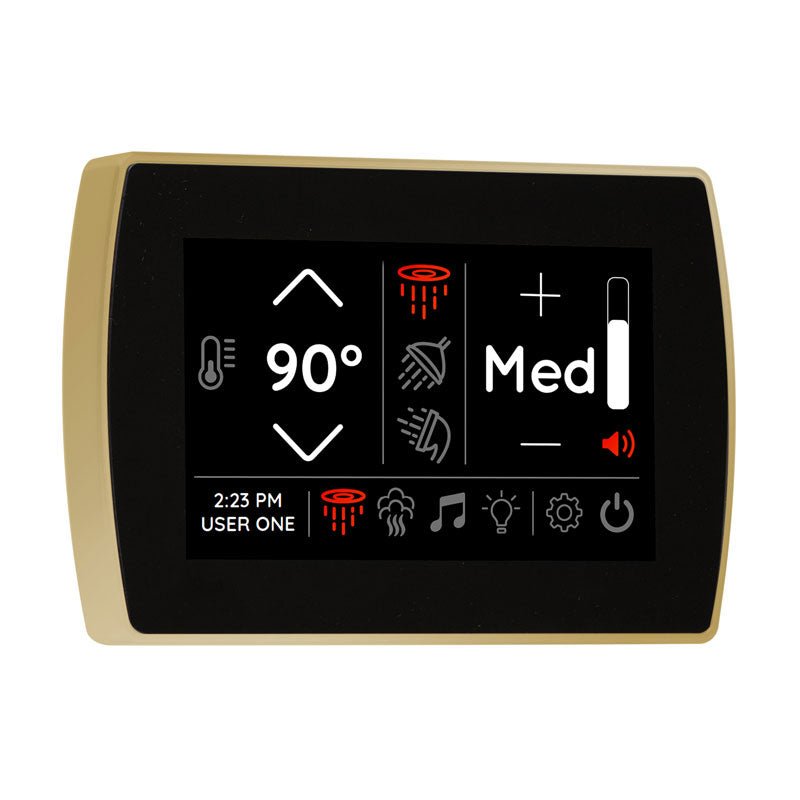 Thermasol Signatouch Flush mount  Controller | STCM - polished brass finish