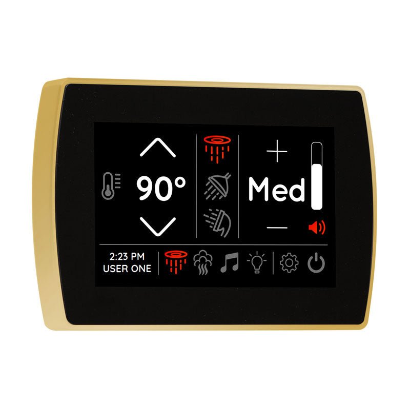 Thermasol Signatouch Flush mount  Controller | STCM - polished gold finish