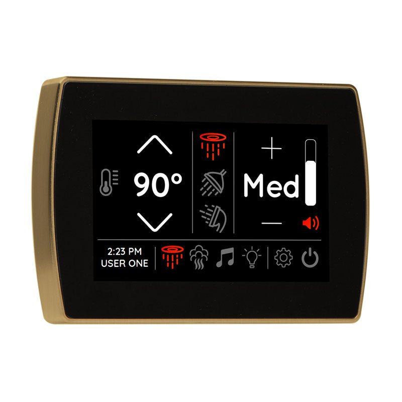 Thermasol Signatouch Flush mount  Controller | STCM - satin brass finish