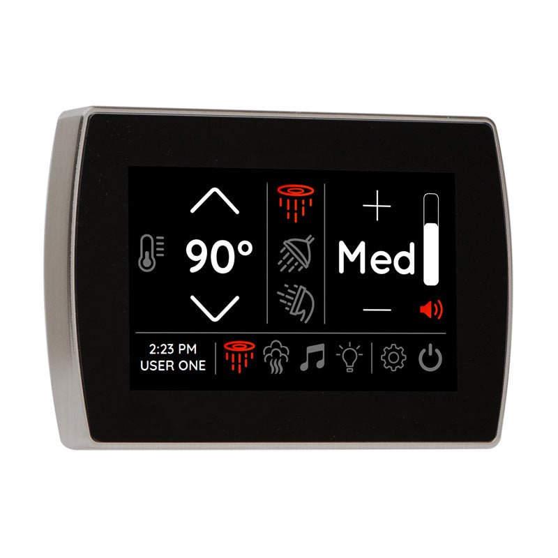 Thermasol Signatouch Flush mount  Controller | STCM - temperature desplayed on a screen