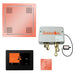 ThermaSol Total Wellness Hydrovive Package with 7" ThermaTouch and Square | TWPH7S - Finish: Copper