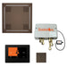 ThermaSol Total Wellness Hydrovive Package with 7" ThermaTouch and Square | TWPH7S - Finish: Oil Rubbed Bronze