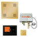 ThermaSol Total Wellness Hydrovive Package with 7" ThermaTouch and Square | TWPH7S - Finish: Polished Gold