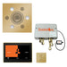 Thermasol Total Wellness Package with 10" ThermaTouch Trim Upgraded Square | TWP10US - Finish: Polished Brass