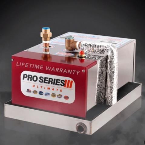  ThermaSol Ultimate Steam Shower Generator | PROIII-750 - a machine with a silver box