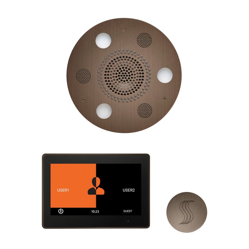 Thermasol Wellness Steam Package with 10" ThermaTouch Round | WSTP10R - Finish: Antique Copper