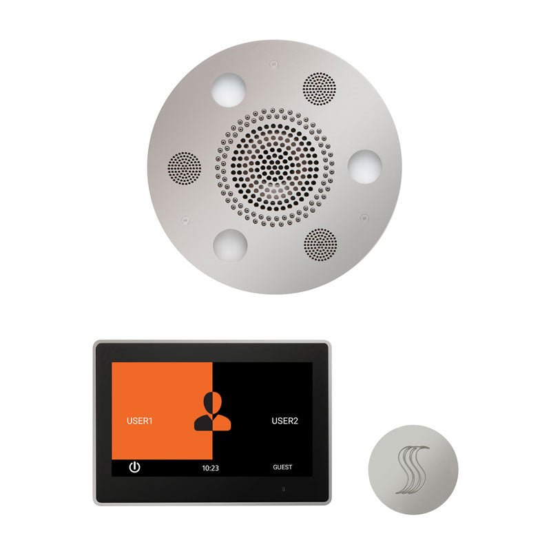 Thermasol Wellness Steam Package with 10" ThermaTouch Round | WSTP10R - Finish: Polished Chrome