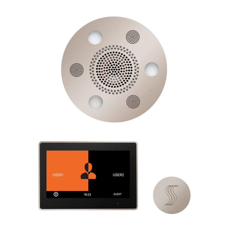 Thermasol Wellness Steam Package with 10" ThermaTouch Round | WSTP10R - Finish: Polished Nickel