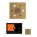 Thermasol Wellness Steam Package with 10" ThermaTouch Square | WSTP10S - Finish: Satin Brass