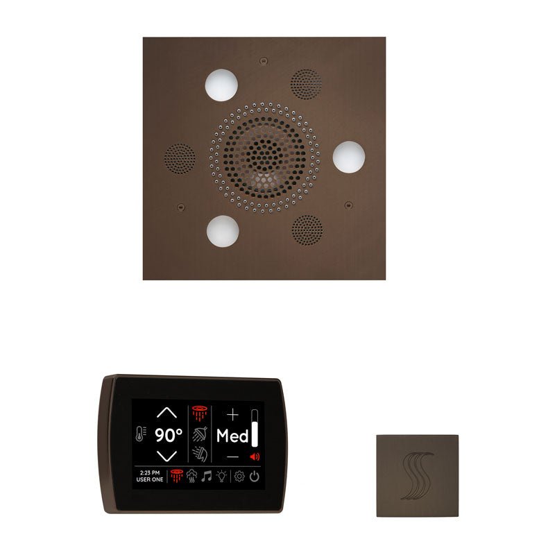 Thermasol Wellness Steam Package with SignaTouch Square | WSTPSS - Finish: Oil Rubbed Bronze