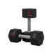 TKO 10 Pair Vertical Dumbbell Rack - dumbells with label